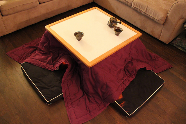 kotatsu mobilia típica do inverno do japão
