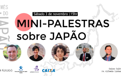 Mini Palestras gratuitas sobre o Japão dia 3 de novembro em Recife – Evento exclusivo no Mês do Japão